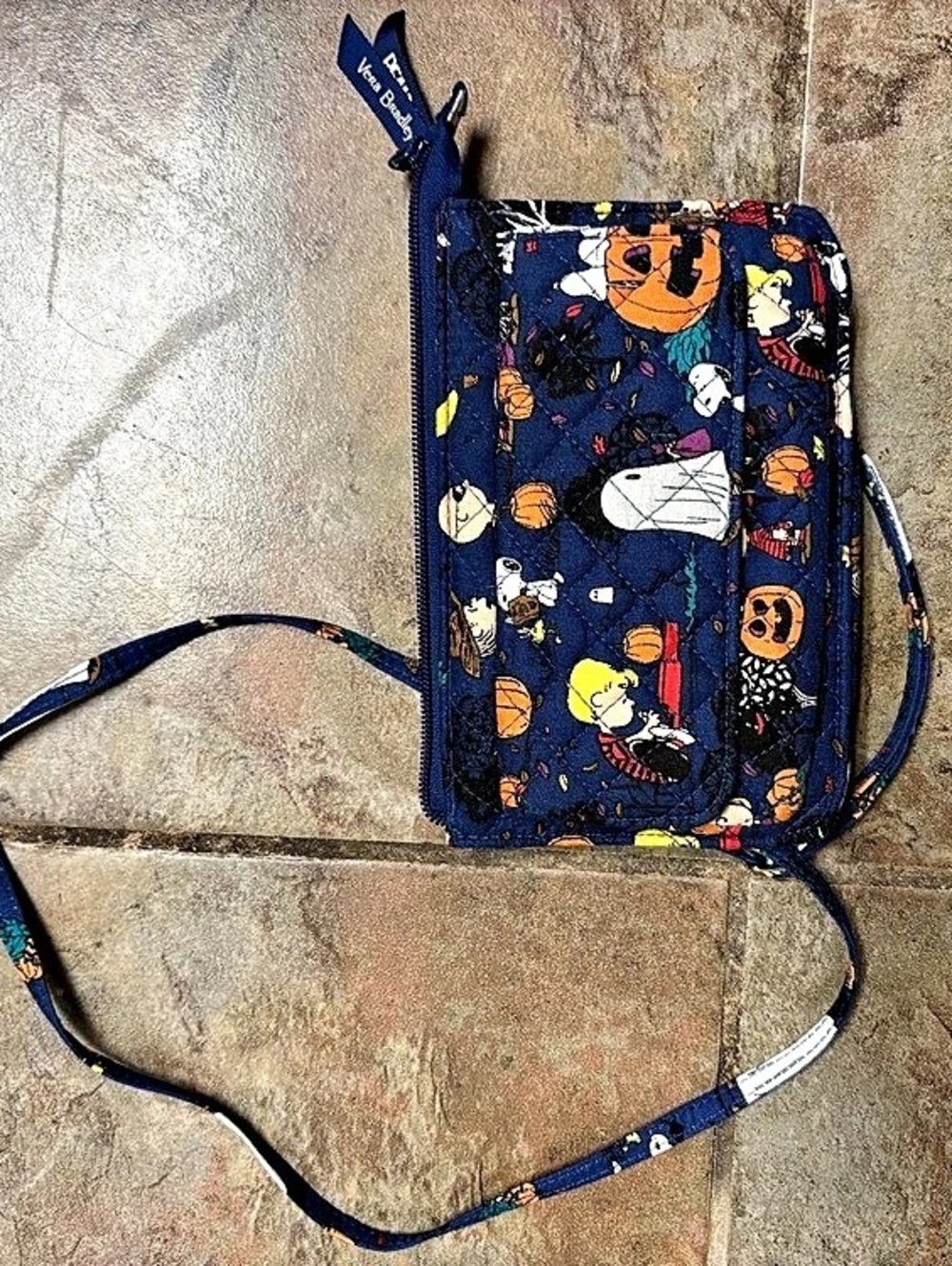 Vera Bradley x Peanuts RFID All in One Crossbody Blue & Multi